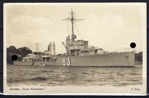 A) AK "Zerstörer B. Heinemann", Feldpost ...685, Front-Heimat