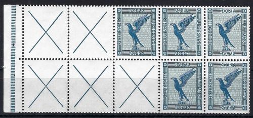 A) DR Steinadler H-Blatt 47 B * mit Falzresten, ungefaltet, ME 500€