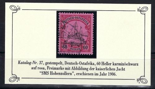 A) DOA Mi 37 ° auf Sieger Sammelkärtchen, ME 240€