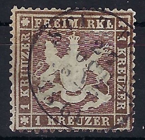 P) Württemberg Mi 16 y b ° in guter Qualität