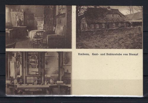 A) AK Embsen " Gast- und Barbierstube von Stump" Wien n. HH 1939