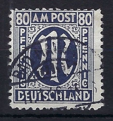 A) Bizone AM Post Mi 34 a Az °, gep. Schlegel BPP, ME 500€