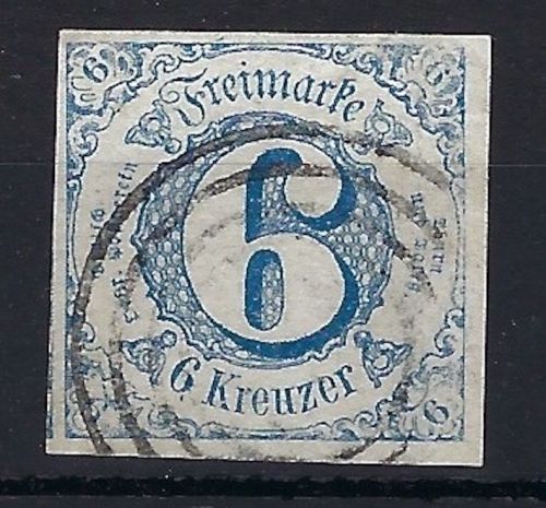 C) Thurn und Taxis Mi 33 IA ° Eckrand UR