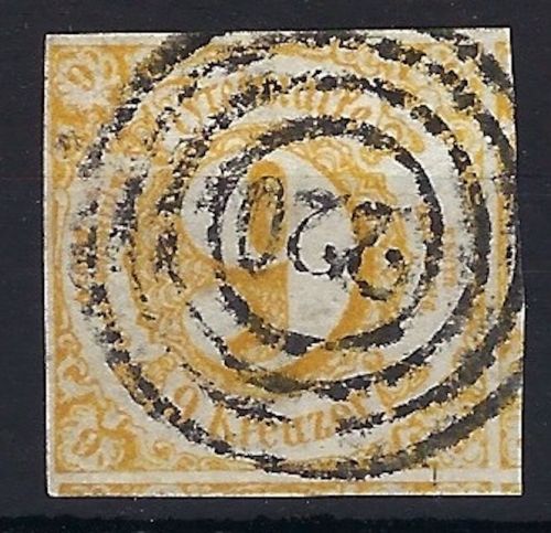 C) Thurn und Taxis Mi 9 luxus voll-breitrandig, Luxus