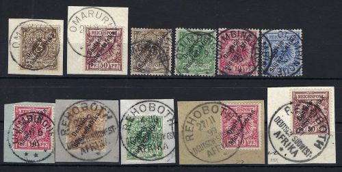 A) DSWA 11 Marken/Luxus ∆ mit versch. Stempel