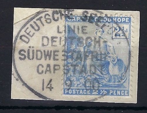 A) DSWA ∆ Seepostst. Linie....Capstadt 14.9.00 auf CDGH Marke