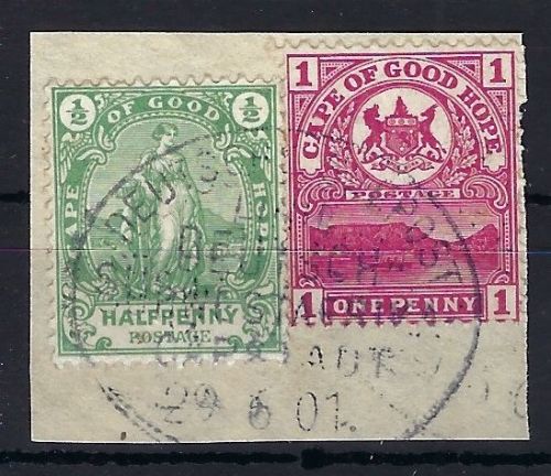 A) DSWA ∆ Seepostst. Linie....Capstadt 29.6.01 auf CDGH Marken