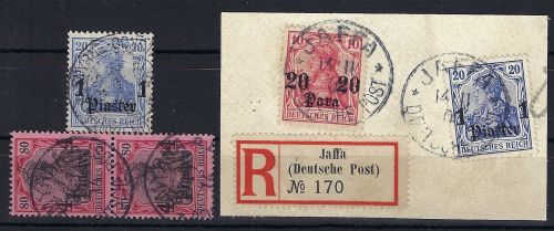 A) DAP Türkei kleines Lot versch. Stempel, dabei Rumänische Seepost
