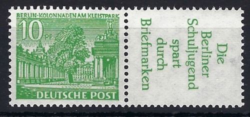 A) Berlin Zusammendrucke W 21 ** einwandfrei, ME 90€