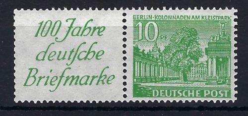 A) Berlin Zusammendrucke W 9 ** einwandfrei, ME 85€