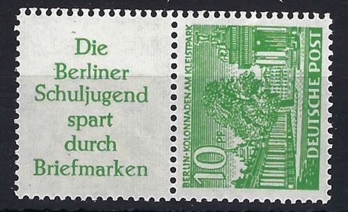 A) Berlin Zusammendruck S 6 ** einwandfrei, ME 90€