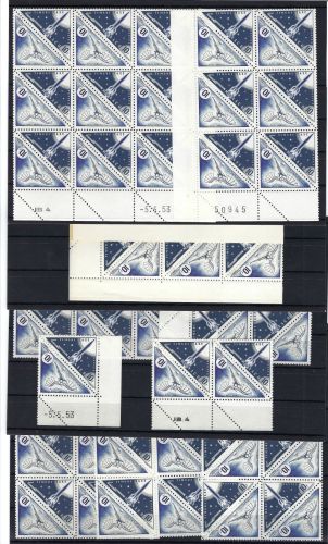 A) Monaco Porto Mi 50-51 Partie Kehrdruckpaare, mit ZD-Bogen, ME 1.392