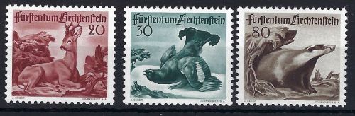 A) Liechtenstein Mi 285-287 ** einwandfrei, ME 90€
