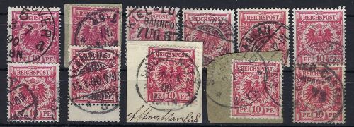A) DR Mi 47 a - ea °, alle Farben, alles gepr. oder signiert, ME 303€