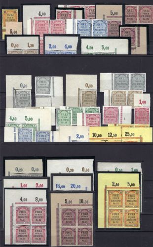 C) DR Dienst Partie aus Mi 1-8 ** Einzelmarken/Paare/4er-Blocks