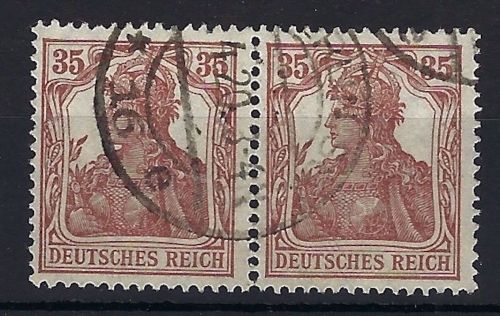 C) DR Mi 103c ° waag. Paar einwandfrei, gepr. Weinbuch BPP, ME 200€