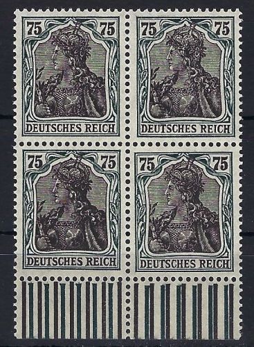 C) DR Mi 104c ** 4er-Block einwandfrei, gepr. Weinbuch BPP, ME 200€