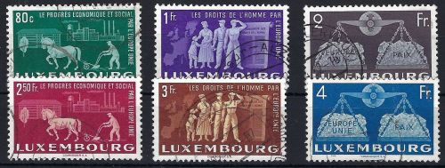 A) Luxemburg Mi 478-483 °, ME 120€
