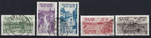 A) Saarland Mi 255-259 ° einwandfrei, gepr. Ney BPP, ME 500€