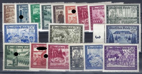 A) DR 1939-41, Kameradschaft Mi 702-13 **, 773-778 **, ME 145€