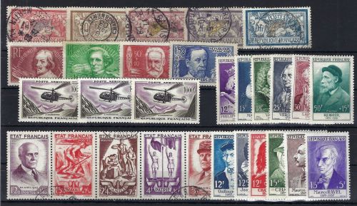 A) Frankreich Zusammenstellung **/° aus Mi 96-1177, ME 524€