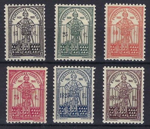 A) Portugal Mi 559-564 * Falzrest, ME für ** = 400€