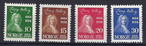 A) Norwegen Mi 168-171 ** einwandfrei, ME 60€