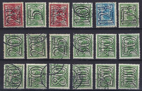A) Niederlande Mi 357-374 °, ME 160€