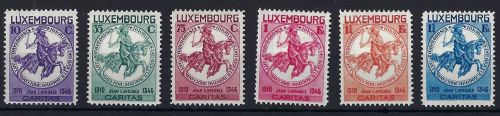A) Luxemburg Mi 259-264 * Erstfalz, ME für ** = 140€