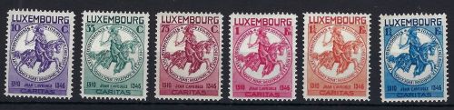 A) Luxemburg Mi 259-264 * Erstfalz, ME für ** = 140€