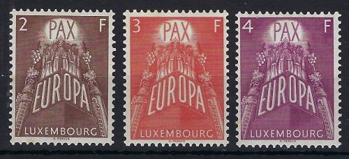 A) Luxemburg Mi 572-574 ** einwandfreie Qualität, ME 120€