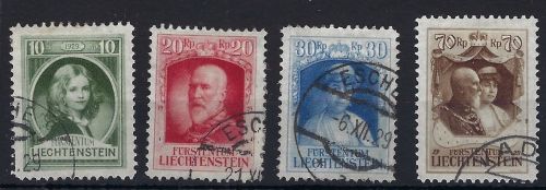 A) Liechtenstein Mi 90-93 °