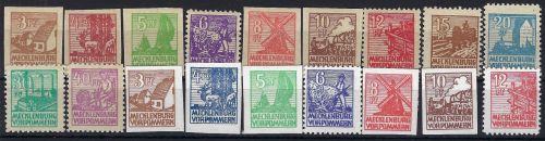A) Meckl. Vorpommern Mi 29-40 x/y ** komplett einwandfrei, ME 180€