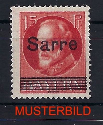 A) Saargebiet Mi 20a ** gepr. Burger BPP