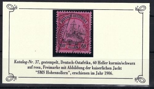 A) DOA Mi 37 ° gepr. Steuer VÖB, auf Sieger Sammelkarte
