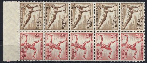 A) DR H-Blatt 105 B1 **, Passerkreuzstrich unten, ME 90€