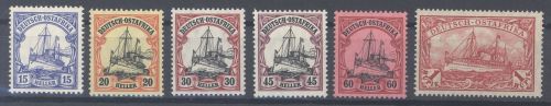 Dt. Kolonien Ostafrika Mi.Nr. 33-38 aus Freimarken 1905-20 **