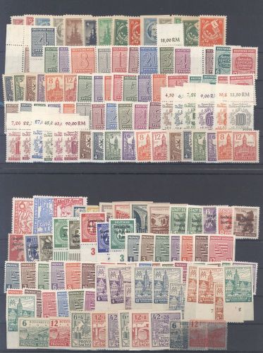 SBZ, umfangreicher ** Posten auf 4 Steckkarten