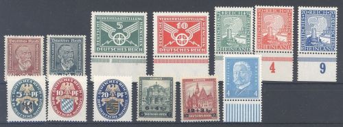 Dt. Reich, kleinerer ** Posten aus 1924-32, viele Randwerte