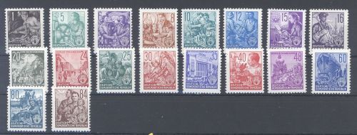 DDR Mi.Nr. 362-79 Fünfjahresplan 1953 **