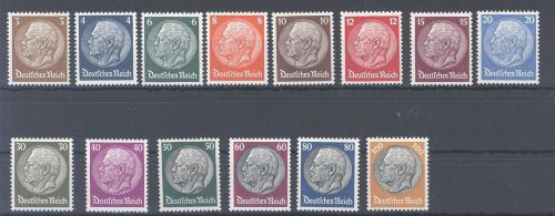 Dt. Reich Mi.Nr. 482-95 Hindenburg 1933 **