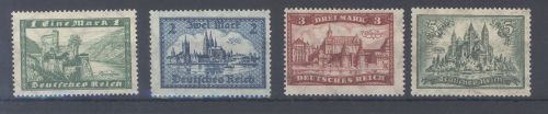 Dt. Reich Mi.Nr. 364-67, Bauwerke 1924-27 */**