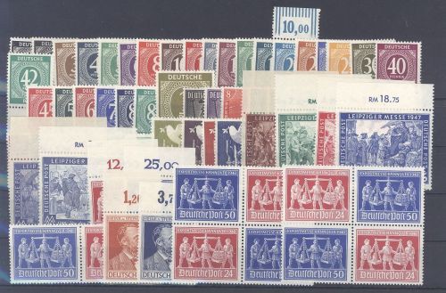 All. Bes. ** Posten mit Randwerten und V Zd 1-2 auf Steckkarte