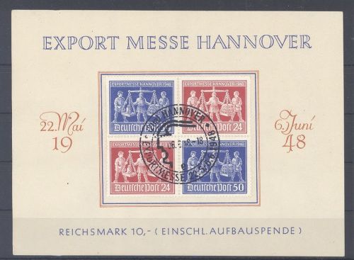 All. Bes. Mi.Nr. V ZD 1 auf Exportmesse Sonderbeleg