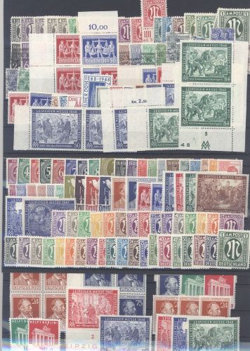 Bizone, umfangreicher ** Posten auf 5 Steckkarten