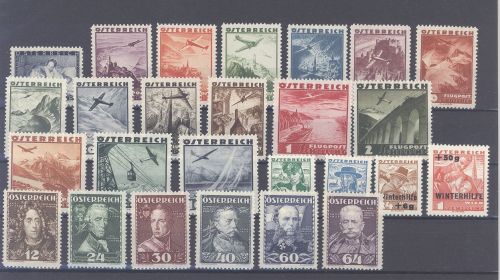 Österreich Mi.Nr. 597-622, Jahrgang 1935 **