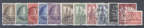 Berlin Michel Nummer 101-11 aus Jahrgang 1953 gestempelt