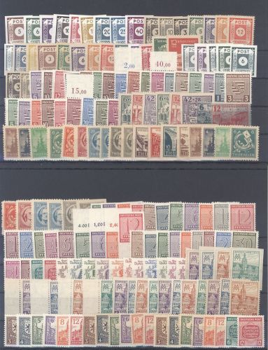 SBZ, ** Posten auf 2 Steckkarten