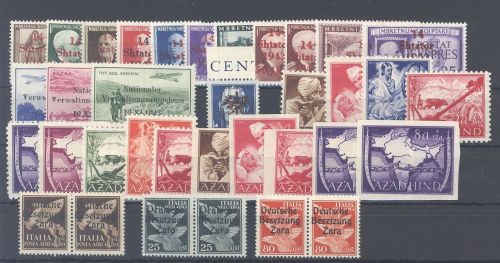 Dt. Bes. 2. WK, ** Posten auf Steckkarte