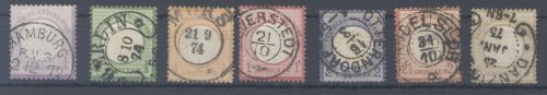 Dt. Reich Mi.Nr. 16-22, Groschen gr. Brustschild gestempelt
